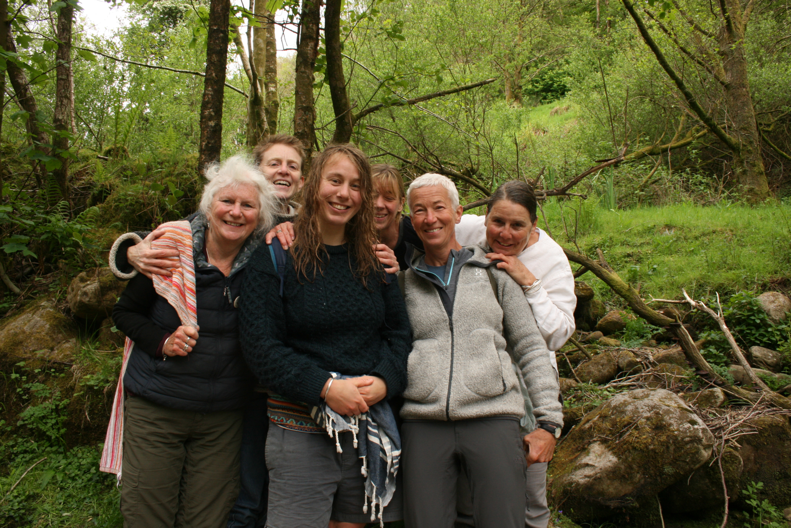group after swimming